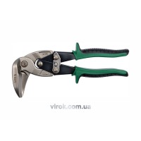 Ножиці по металу YATO : L= 225 мм, праві вигнуті, Cr-Mo [6/36]