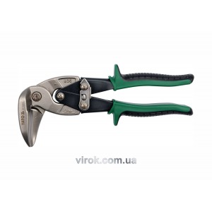 Ножиці по металу YATO : L= 225 мм, праві вигнуті, Cr-Mo [6/36]