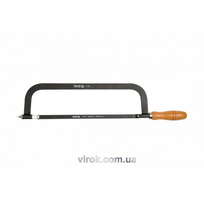Ножiвка по металу YATO : L= 300 мм. дерев'яна ручка [10]
