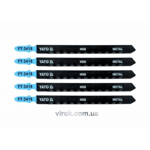 Полотно для електролобзика(метал) YATO : 21TPI, L= 130 мм, Уп. 5 Шт. [25/250]