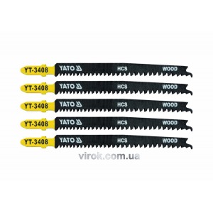 Полотно для електролобзика(дерево) YATO : 13TPI, L= 115 мм. Уп. 5 Шт. [50/250]