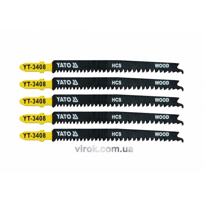 Полотно для електролобзика(дерево) YATO : 13TPI, L= 115 мм. Уп. 5 Шт. [50/250]