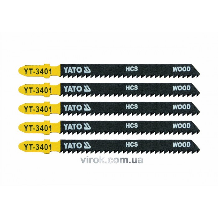 Полотно для електролобзика (дерево-пластик) YATO : L= 100 мм. [50/250]