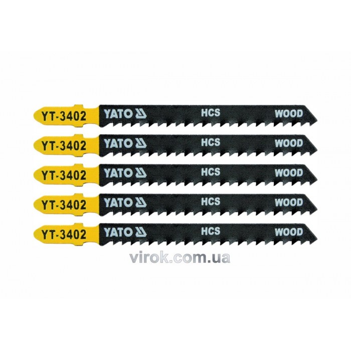 Полотно для електролобзика (дерево) YATO : 8TPI, L= 100 мм. Уп. 5 Шт. [50/250]