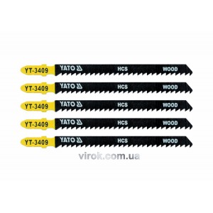 Полотно для електролобзика(дерево) YATO : 8TPI, L= 115 мм. Уп. 5 Шт. [50/250]