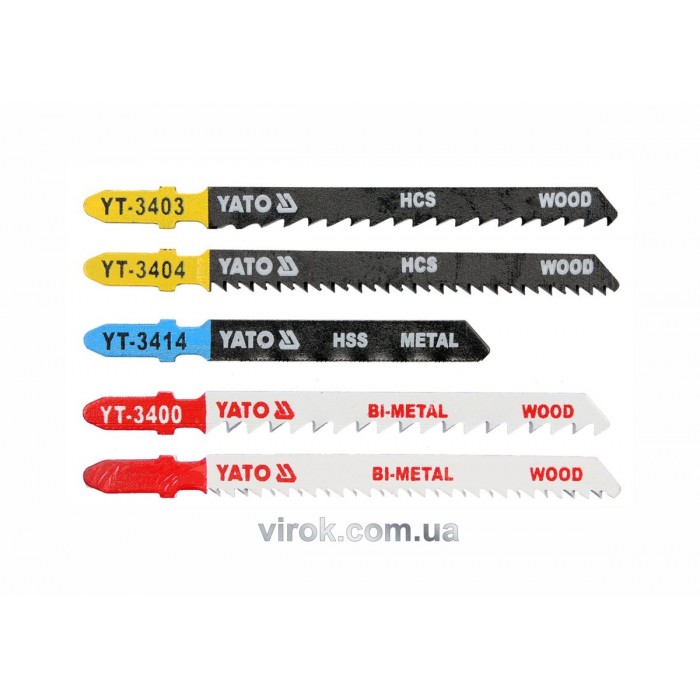 Полотно для електролобзика YATO "MIX" : L=75-100 мм. Набір 5 Од. [25/250]
