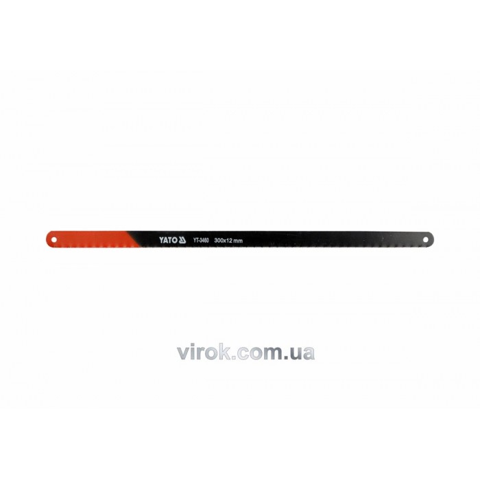 Полотно по металу YATO : 24 з/1", L= 300 мм, h=12 мм, Уп. 5 Шт. [10/200]