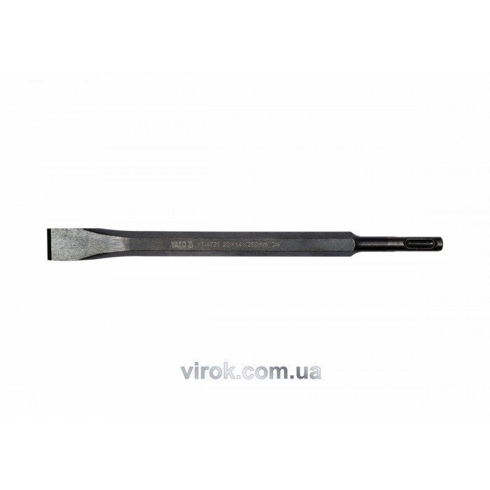 Зубило - долото YATO : SDS+, L= 20х14 х 250 мм. CrV [6/48]