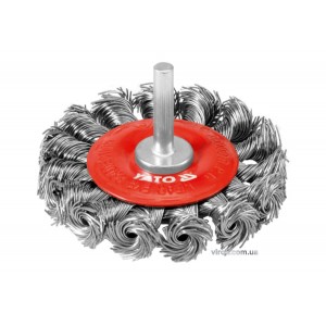 Щітка - крацовка YATO дискова зі шпинделем Ø=75мм [10/100]