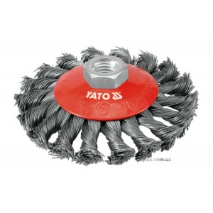 Щітка - крацовка YATO дискова Ø=100мм [8/64]