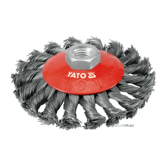 Щітка - крацовка YATO дискова Ø=100мм [8/64]