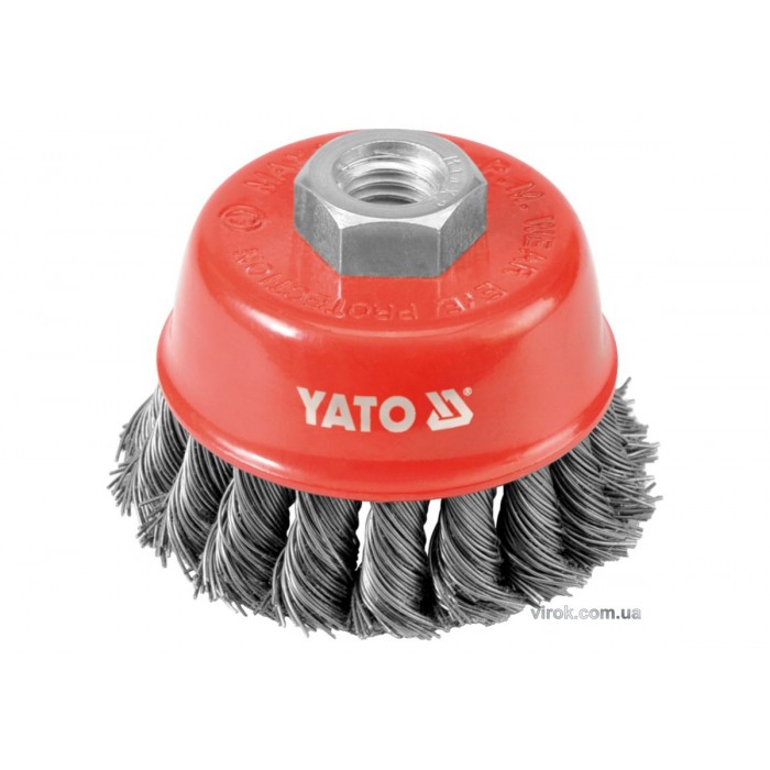 Щітка - крацовка YATO *чашка* Ø=60мм [10/80]