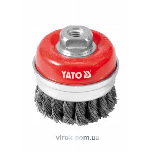Щітка - крацовка YATO *чашка* Ø=75мм [6/36]