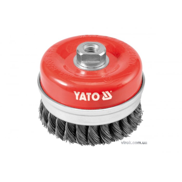 Щітка - крацовка YATO *чашка* Ø=100мм [4/16]