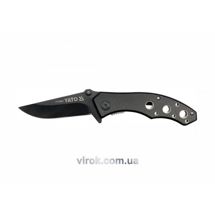 Ніж складний YATO : металева ручка, L= 190 мм [12/120]