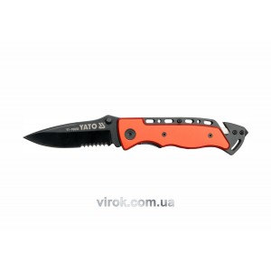 Ніж складний YATO : з зубцями, L= 200 мм [6/48]