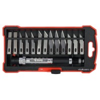 Ножі прецизійні з тримачем YATO в футлярі, набір 14 елем. [6/48]