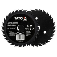 Диск-фреза відрізний YATO по дереву, ПВХ, гіпсу; Ø=125/22.2 мм, h=5 мм (DW)
