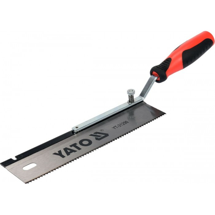 Ножівка з переставним руків'ям YATO : L= 410/250х 60 мм, 12 зубів/1", полот t= 0.6мм [6/48]