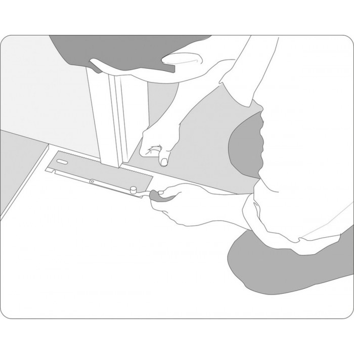 Ножівка з переставним руків'ям YATO : L= 410/250х 60 мм, 12 зубів/1", полот t= 0.6мм [6/48]