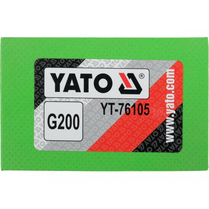Губка абразивна, алмазна, для шліфувальна до скла, граніту, керам YATO: 90х 60х 30 мм, з гранул G200