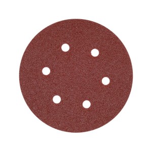 Круг шліфувальний з наждачн. паперу з липучкою YATO: Ø= 150мм, Р40, 6 отв до YT-09739, -09740, 50 шт