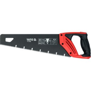 Ножівка по дереву YATO: L= 350 мм, 7 зубів/1", полотно t= 0.9 мм, покрите PTFE [12/48]