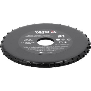 Диск-фреза торцевий до КШМ YATO по дереву, шпаклівці, гіпсу; Ø=120/22.2 мм, t= 6 мм шорстк №1 [10]