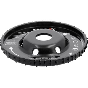 Диск-фреза випуклий до КШМ YATO по дереву, шпаклівці, гіпсу; Ø=120/22.2 мм, t= 16/12 мм шорстк №1