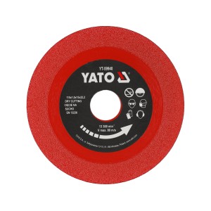 Диск відрізний алмазний по гресу, склу, кераміці YATO Ø=115/22.2х2х15 мм, в суому режимі [25/200]