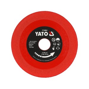 Диск відрізний алмазний по гресу, склу, кераміці YATO Ø=125/22.2х1,2х15 мм, в суому режимі [25/200]