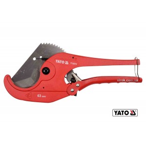 Труборіз для ПВХ труб YATO : max Ø= 63 мм, корпус з нержавіючої сталі [6/24/432]