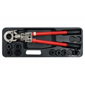 Прес-кліщі для металопластикових труб YATO : 9 нас. Ø= 16-32мм, телескпічні ручки, L= 57-80 см. [2]