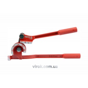 Трубогин "MINI" 3 в 1 YATO : Ø= 1/4"; 5/16"; 3/8"; 0°-180°, алюміній /мідь [20]