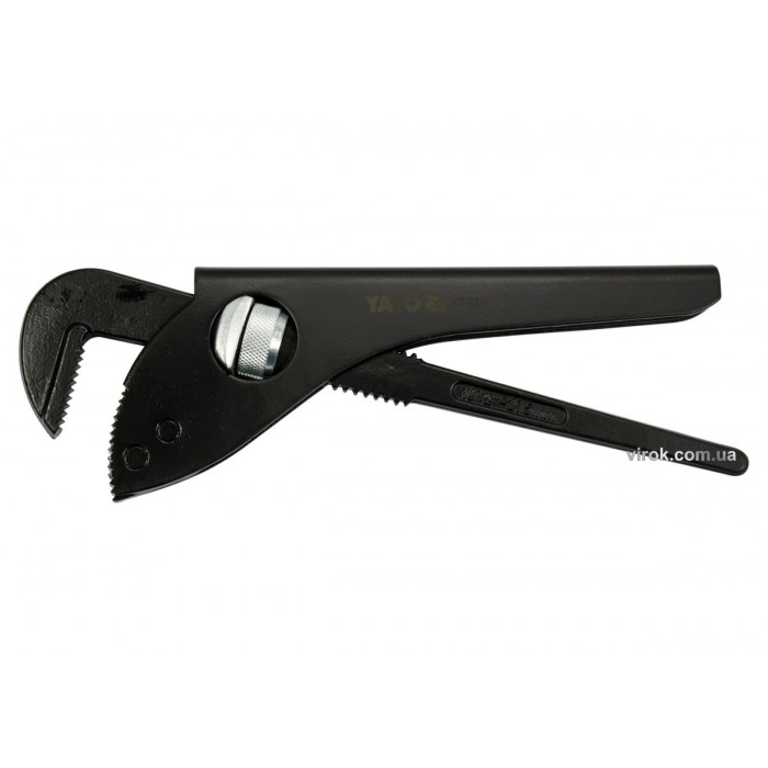 Ключ до труб тип "Німецький" YATO з розвод. губок- 70 мм, глиб.- 35 мм, L = 275 мм (10,5") [6/24]