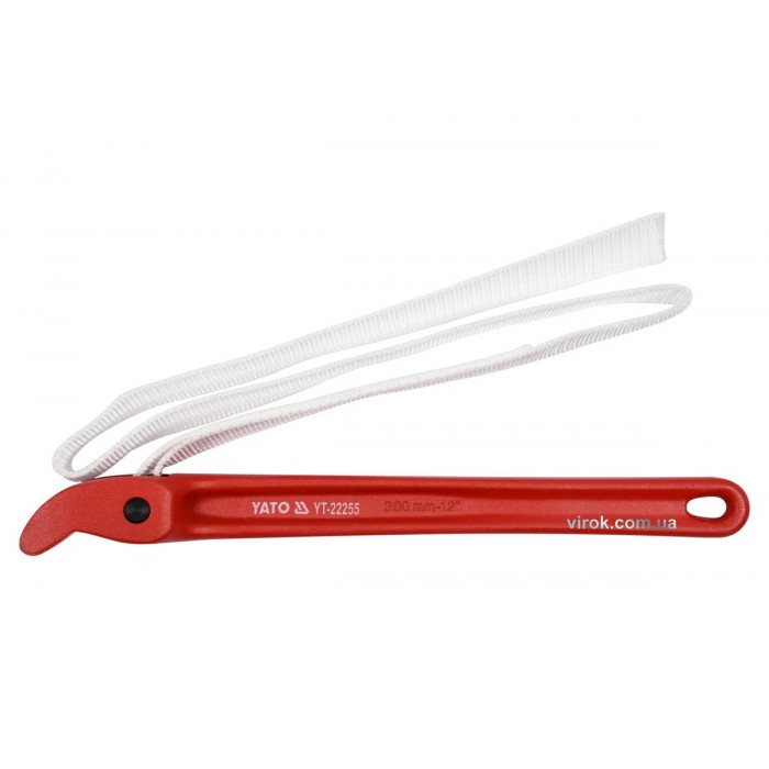 Ключ до труб Ø≤ 200 мм (8") ремінний YATO з нейлону, L = 300 мм [5/50]
