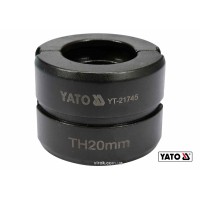 Насадка для прес-кліщів YT-21735 YATO : TH20 мм [50]