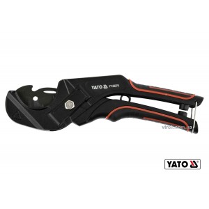 Труборіз для ПВХ труб YATO : max Ø36 мм, алюмінієвий корпус, ручка- ABS + TPR [10/50]