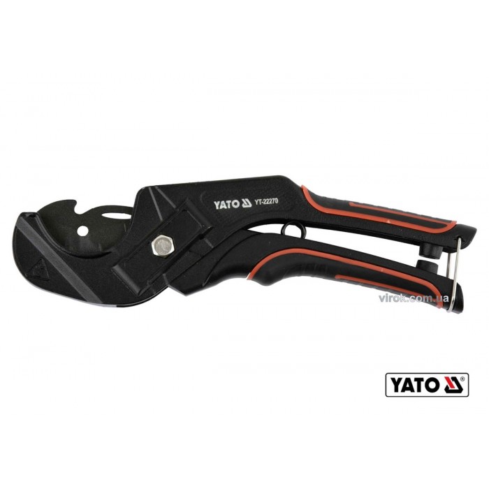 Труборіз для ПВХ труб YATO : max Ø36 мм, алюмінієвий корпус, ручка- ABS + TPR [10/50]