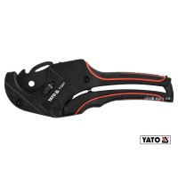 Труборіз для ПВХ труб YATO : max Ø42 мм, алюмінієвий корпус, ручка- ABS + TPR [10/40]