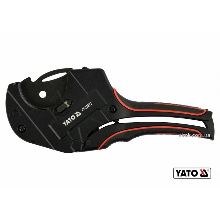 Труборіз для ПВХ труб YATO : max Ø50 мм, алюмінієвий корпус, ручка- ABS + TPR [10/30/360]