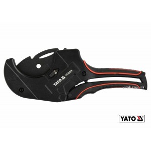 Труборіз для ПВХ труб YATO : max Ø75 мм, алюмінієвий корпус, ручка- ABS + TPR [10/30/360]