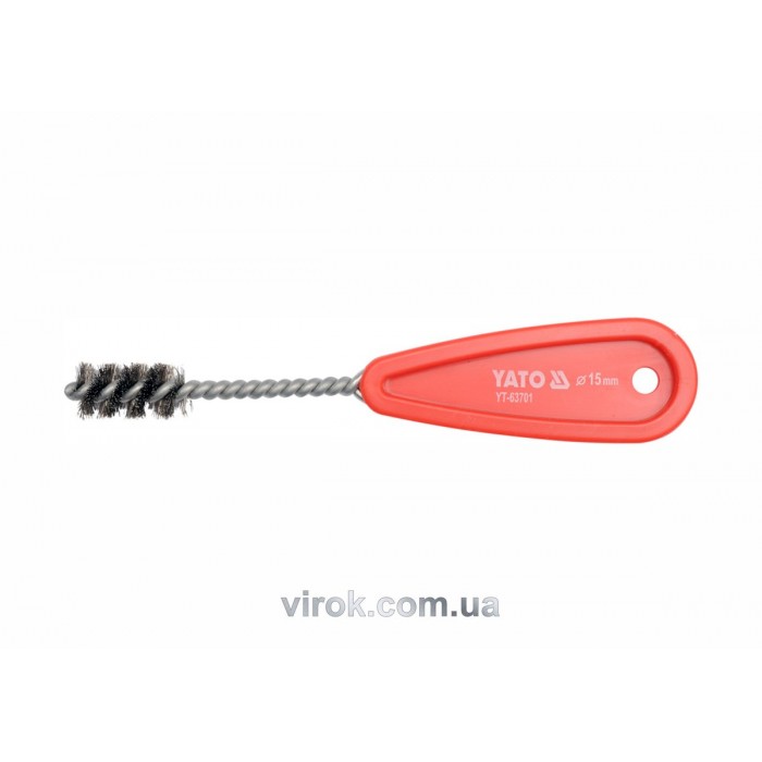 Щітка для внутрішньої очистки труб YATO : Ø= 15 мм [12/240]