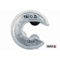 Труборіз для труб YATO : Ø= 18 мм, габарит Ø= 59 мм, алюміній /мідь /пластик. [10/50]