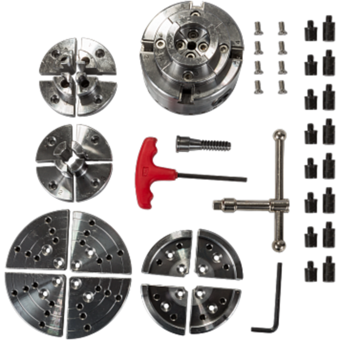 Токарний патрон 4-х кулачковий JET по дереву CK-3.75Z/S1 95мм (комплект)