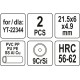 Різці дискові YATO Ø= 21,5/ 6 мм, t= 4,9 мм до труборіза YT-22344, 2 шт(DW)