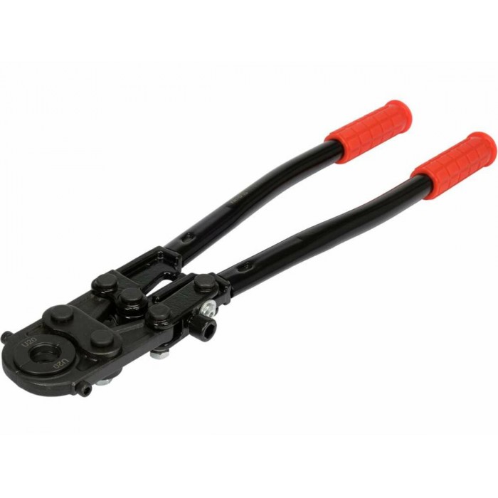 Прес-кліщі для труб PEX-AL.-PEX і PERT YATO; l= 42 см, розвід губ- 25 мм. з насадк U-тип 16/20/26 мм