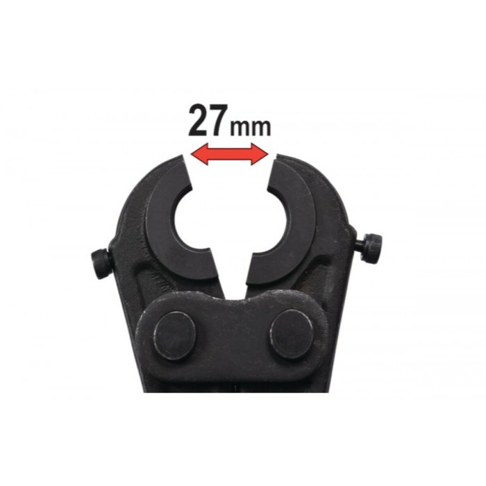 Прес-кліщі для труб PEX-AL.-PEX і PERT YATO; l= 42 см, розвід губ- 25 мм. з насадк U-тип 16/20/26 мм