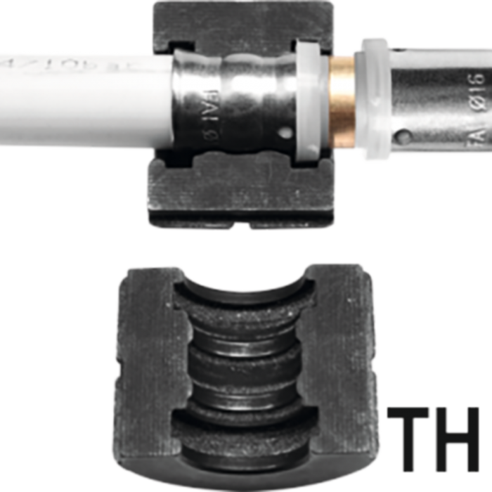 Прес-кліщі гідравл для труб PEX-AL і PERT YATO; l= 38см, з матриц U/TH 16/20/25/32 мм сила- 10т, 9ел