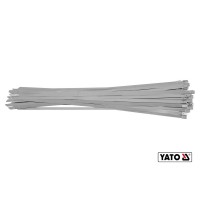 Хомут затискний YATO : 8 х 500 мм з нержавіючої сталі, пак. 50 шт [50]